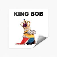 King Bob Cartoon Stickers — Autocollants et stickers