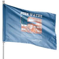 John Wayne - Awesome John Wayne American Flag Te House Flags — Decorative Flags