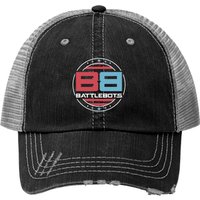 Battlebots Patriotic American Flag Circle Logo Trucker Hats — Casquette de baseball