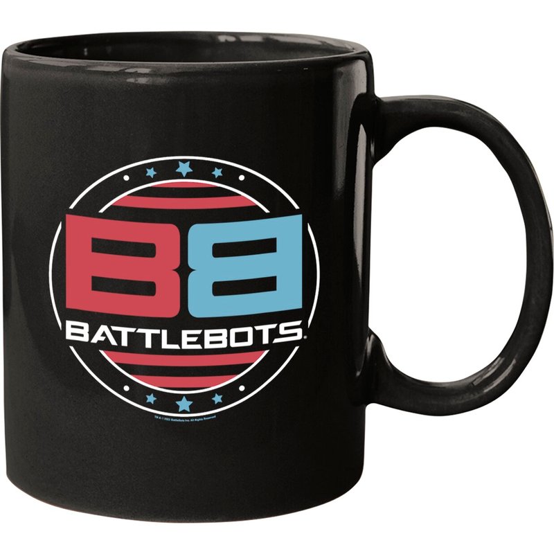 Battlebots Patriotic American Flag Circle Logo Mugs