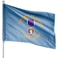 Wounded In Action Purple Heart House Flags