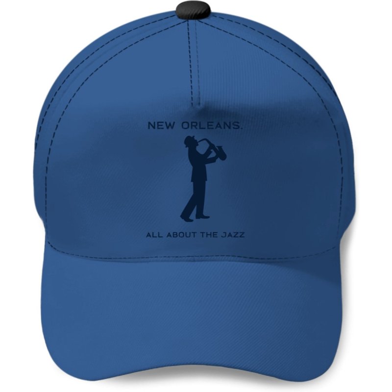 New Orleans Music Festival Jazz Saxophone Baseball Caps — Casquette de baseball