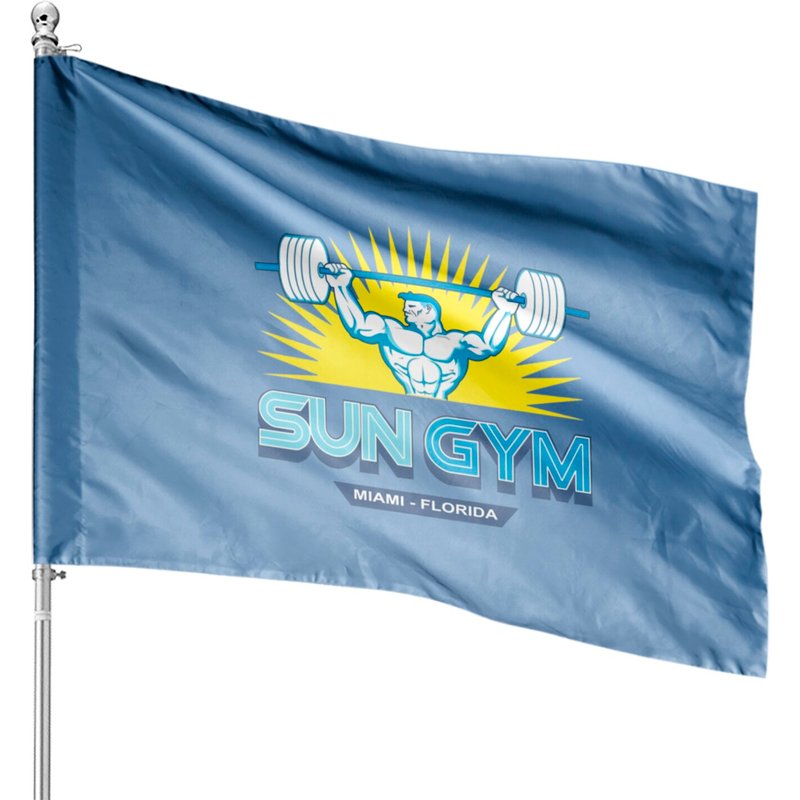 Sun Gym House Flag House Flags — Drapeaux décoratifs