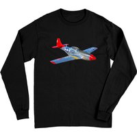 P-51 Mustang Red Tail - Plane - Long Sleeves