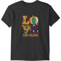 Love 2nd Grade Pumpkin Halloween Funny Love 2nd Grade Pumpkin Halloween Teacher Gifts T-shirts — T-shirts pour hommes