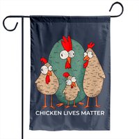 Chicken Lives Matter Garden Flags — Decorative Flags