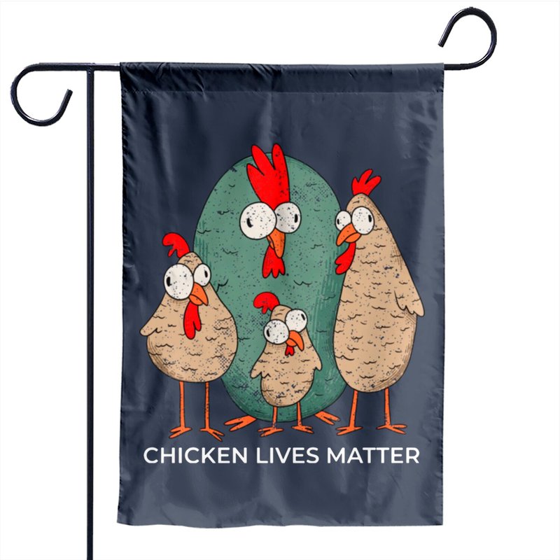 Chicken Lives Matter Garden Flags — Drapeaux décoratifs