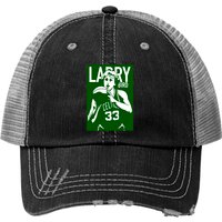 Larry Bird Classic Print Trucker Hat — Baseball Cap