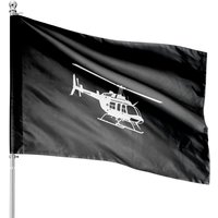 Bell 206 Jetranger Helicopter House Flag House Flags