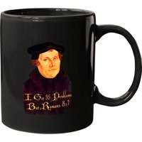 Martin Luther - 95 Problems But Romans 8:1, Distressed - Martin Luther - Mugs — Mugs & Tumblers