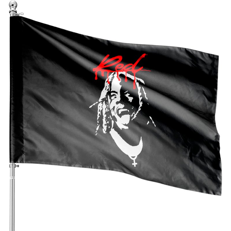 Playboi Carti Whole Lotta Red House Flags, Playboi Carti Merch — Drapeaux décoratifs
