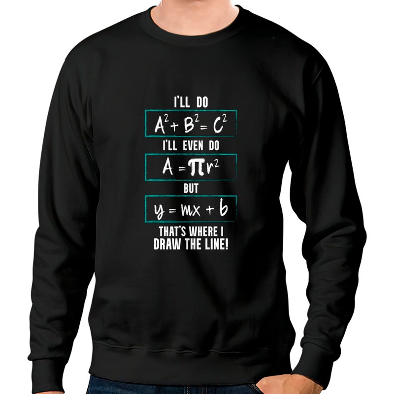 Funny Math Saying Equation Math Joke Sweatshirts — Sweats à capuche pour hommes