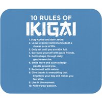 The Ten Rules Of Ikigai Life Meaning Purpose - Ikigai - Mouse Pads — Mouse Pads & Desk Mats