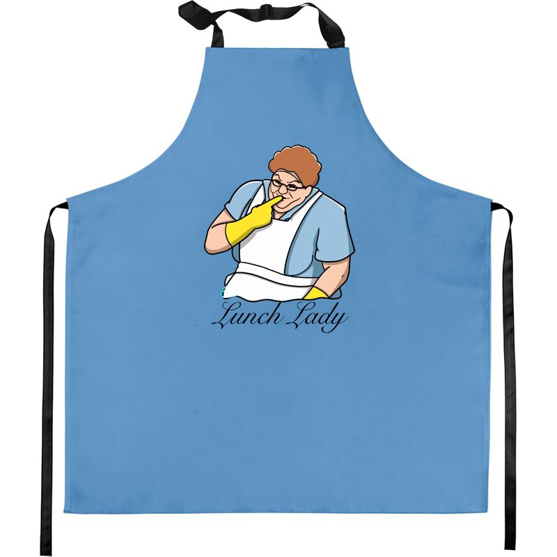 Chris Farley As The Lunch Lady - Chris Farley - Kitchen Aprons — Kitchen Aprons
