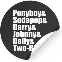 The Outsiders Cast Stickers
