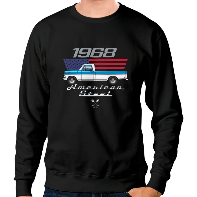 68 American Steel - 1968 F 100 Truck - Sweatshirts — Sweats à capuche pour hommes