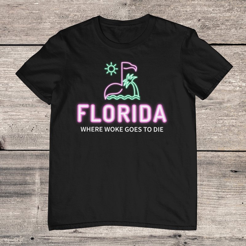 Florida Where Woke Goes To Die Mens Softstyle T-shirt — T-shirts pour hommes
