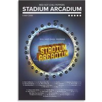 Red Hot Chili Peppers - Stadium Arcadium Poster, Music Poster, Rhcp Poster — Posters & Prints
