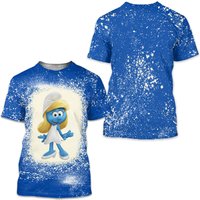 Smurfette- Bleached Sublimated 3d Shirt