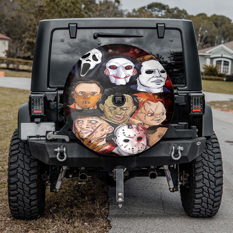 Horror Halloween Spare Tire Cover — Accessoires pour camions