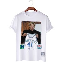 Luka Doncic Mitchell & Ness Dirk Nowitzki Draft Jersey Shirt