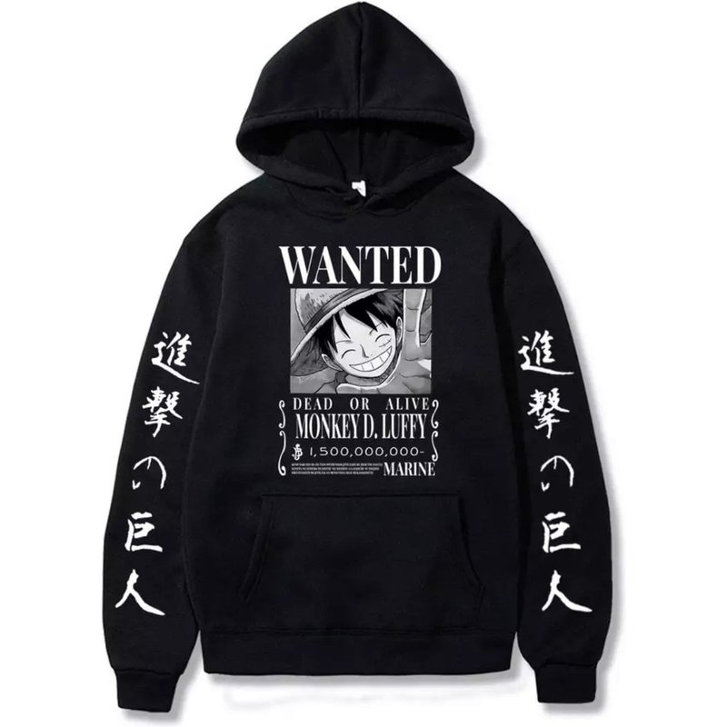 Anime One Piece Luffy Hip Hop Hoodie