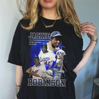 Vintage Style Jackie Robinson Graphic Tee