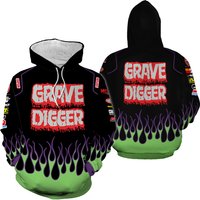 Grave Digger 3d Hoodie