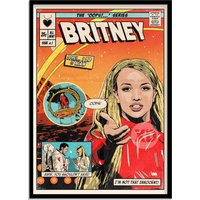 Britney Spears - Oops! I Did It Again Vintage Comic Cover Poster — Posters & Prints