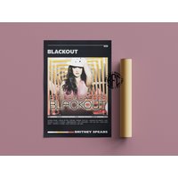 Britney Spears Blackout Album Poster Print