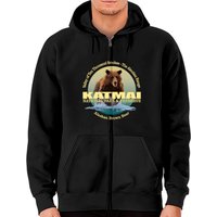 Katmai National Park (bear) - Katmai National Park - Zip Hoodies