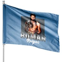 Roman Reigns Black Graphic House Flags