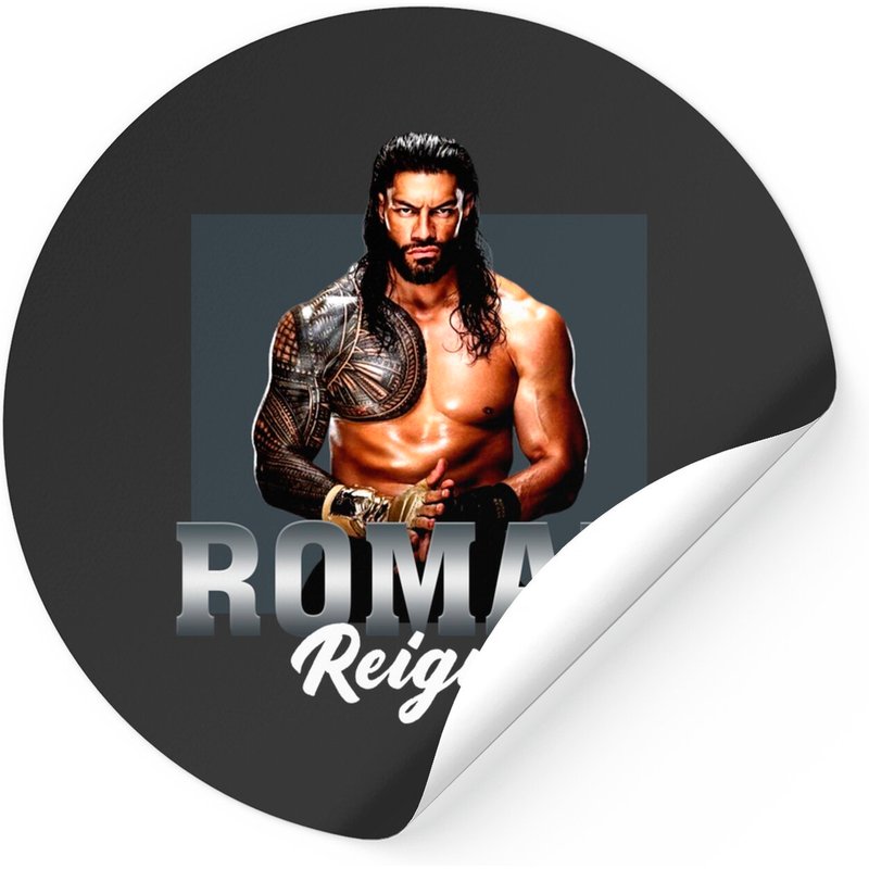 Roman Reigns Black Graphic Stickers — Stickers & Decals