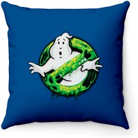 Ghostbusters Classic Slime Ghost Logo Graphic Throw Pillows