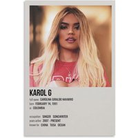 Karol G Home Decor Music Art Print Gift