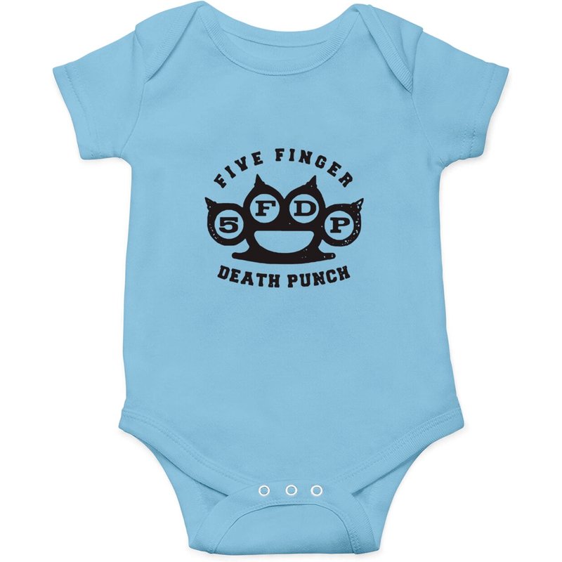 Official Five Finger Deathpunch Knuckles Baseball Onesies — Bodys bébé