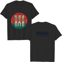 70s Pep Boys Shirt, Vintage White Blue Graphic Automotive T-shirt — T-shirts pour hommes