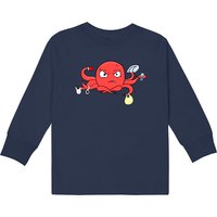 Angry Octopus Kids Long Sleeve T-shirts — T-shirts pour hommes