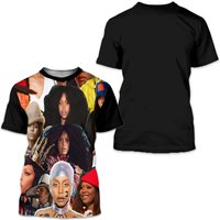 Erykah Badu Collage 3d T-shirt — Mens T Shirts