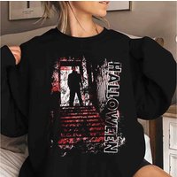Halloween Sweatshirt, Michael Myers Top Of The Stairs Sweatshirt — Sweats à capuche pour hommes