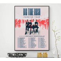 Big Time Rush Poster, Big Time Rush Forever Tour 2022 Poster