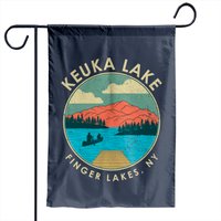 Finger Lakes Ny New York Keuka Lake Design Garden Flags — Drapeaux décoratifs
