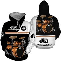 Drums 3d All Over Printed Clothes, Drum Dw Hoodie Shirt — Sweats à capuche pour hommes