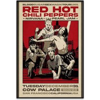 Rhcp Poster, Red Hot Chili Peppers 2022 Tour Poster, Gift For Fan, Home Decor