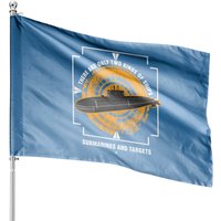 Submarine Submarines And Targets Awesome House Flag Gift House Flags — Drapeaux décoratifs