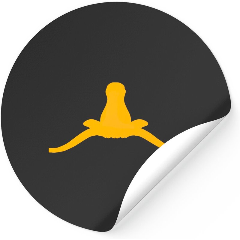 Horns Down - Gold - Horns Down - Stickers — Autocollants et stickers