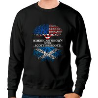 American Grown With Scottish Roots Sweatshirts — Sweats à capuche pour hommes