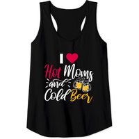 I Heart Hot Moms And Cold Beer- Drinking Beer Milf Tank Tops — T-shirts pour hommes
