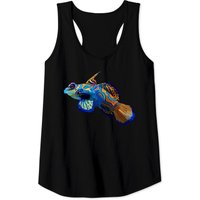 Goby Mandarin Dragonet Fish With Stripes Colors Tank Tops — Mens T Shirts