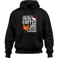 Funny Coffee Chicken Lover Gift For Men Women Poul Hoodies